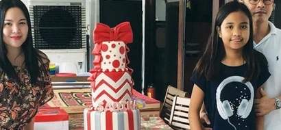 Claudine, Raymart take photo together with Sabina, Santino