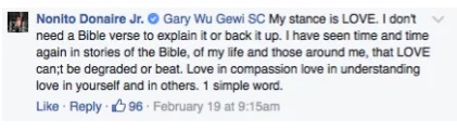 Nonito Donaire Jr. schools bashers regarding gay biblical references Nonito Donaire Jr. schools bashers regarding gay biblical references