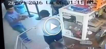 Barilan sa shop! Heroic security guard gets into deadly gunfight with dangerous robbers