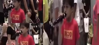 Young Pinoy sings 'Listen' like no other...and he's a fan of President Duterte too!