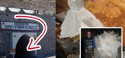 Explorers spotted a cave near the abandoned mine. They found something amazing when they entered inside!