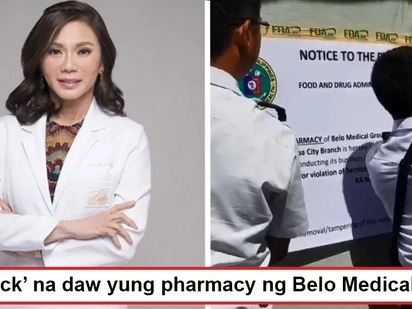 Kinandado daw? FDA allegedly 'padlocks' Belo Medical Clinic in Muntinlupa much to the dismay of Doc Vicki's camp