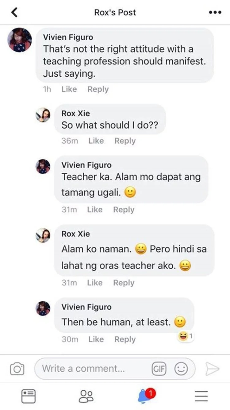 Teacher calls student as 'bobo' on social media Teacher calls student as 'bobo' on social media