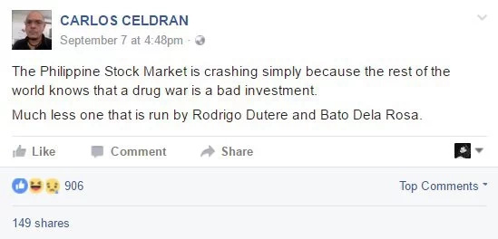 Financial analyst slams Carlos Celdran after PH stock remark Financial analyst slams Carlos Celdran after PH stock remark