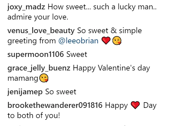 Haba ng hair ni mamang! Lee O'brian's sweet Valentine's day message for Pokwang elicited 'kilig' vibes among the netizens Haba ng hair ni mamang! Lee O'brian's sweet Valentine's day message for Pokwang elicited 'kilig' vibes among the netizens