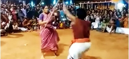 WATCH: 76-year-old granny and a young man fight; what the grandma does will shock you!