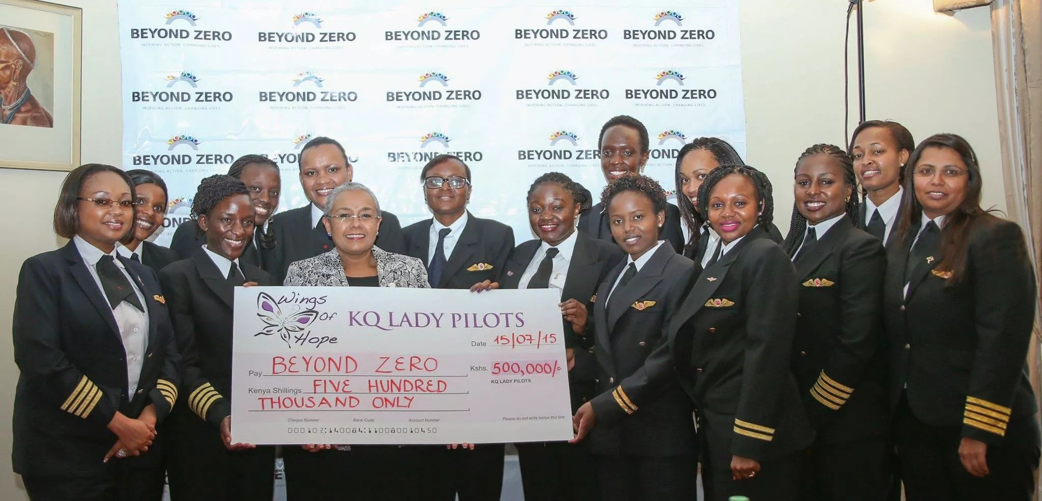 IN PHOTOS: KQ Female Pilots Pledge Support For Maternal Health Concern In The Country