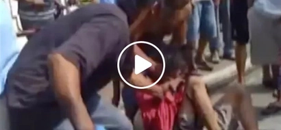 Obosen! Snatcher brutally beaten by Mandaluyong citizens goes viral