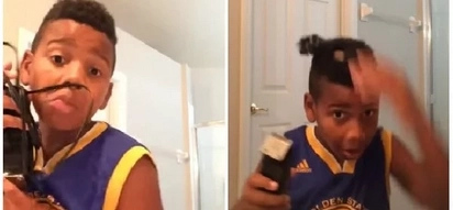 Haircut tutorial gone wrong: “I'm going to be the funniest kid on the planet."