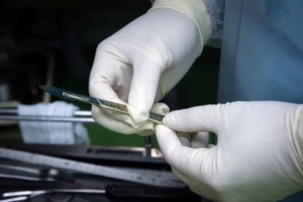 Surgeon writes initials on liver of patients during transplants Surgeon writes initials on liver of patients during transplants