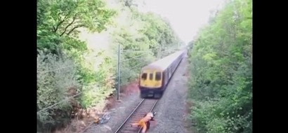 Heroic Railway Worker Saves A Man From A Speeding Train