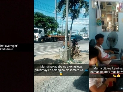 Effort! Netizen hilariously documents his first overnight with classmates for strict parents