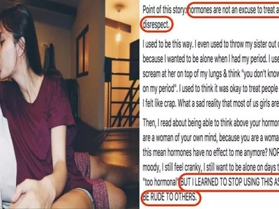 Ladies who are usually hormonal, this inspiring post is a must-read!