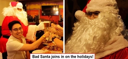 Yayain na ang barkada! Rue Bourbon in Tomas Morato lets “Bad Santa” hang out with their guests!