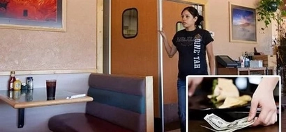 A pregnant waitress found THIS on one of her tables. She couldn’t hold back her tears…