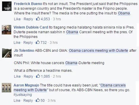 Netizens react after Obama cancels meeting with Duterte Netizens react after Obama cancels meeting with Duterte