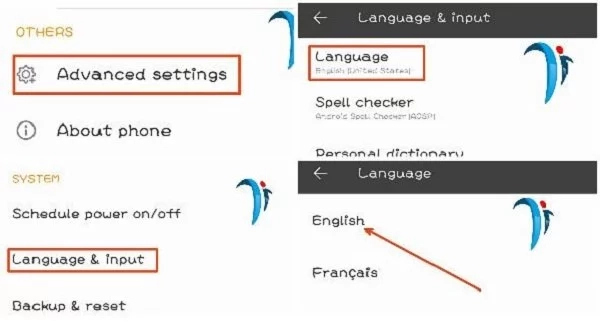 How to change language in android phone