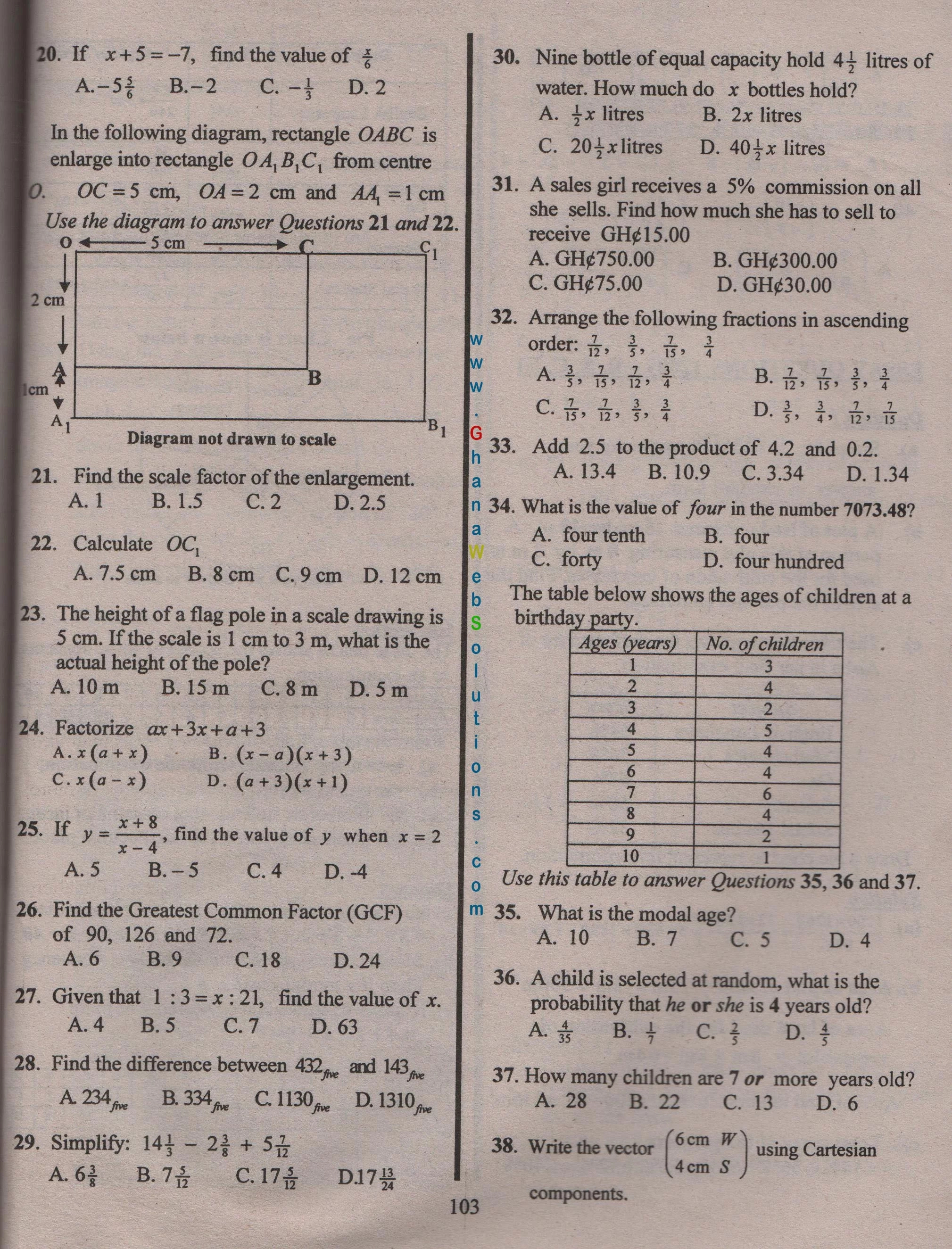 Bece Questions Download 2020 Page 8 Gws Online Gh