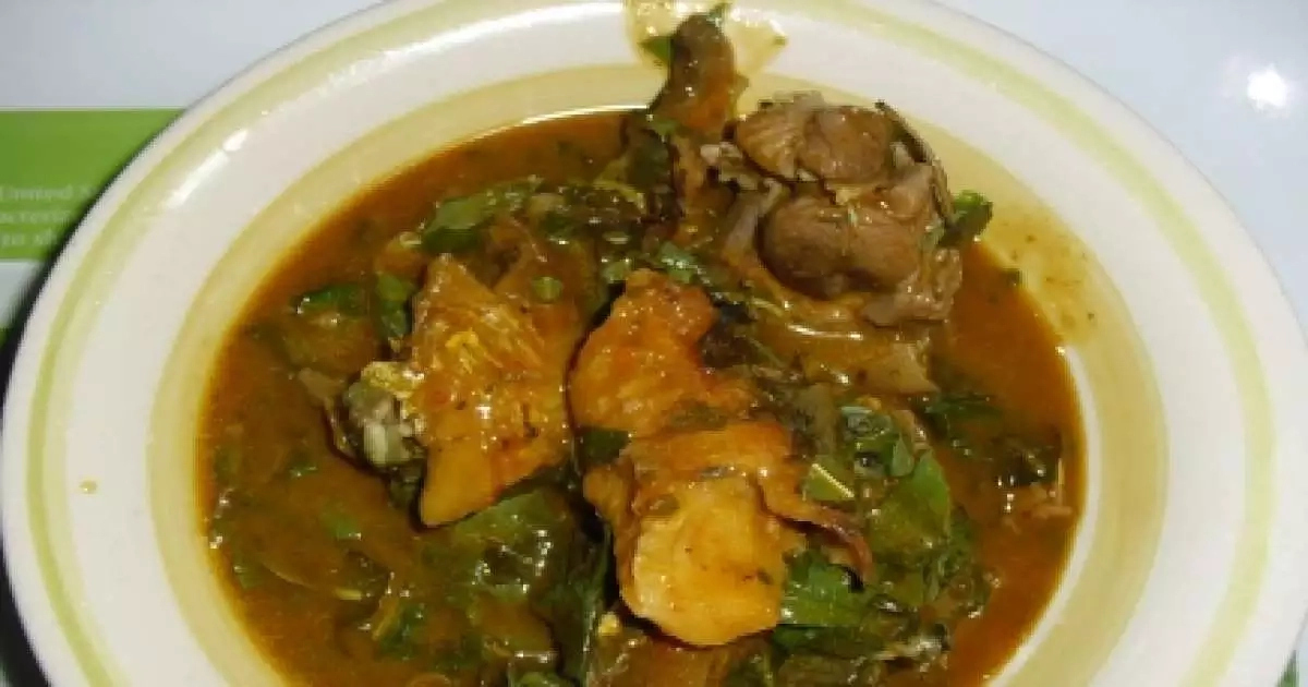 Learn To Prepare Achi Soup With Oha Leaves