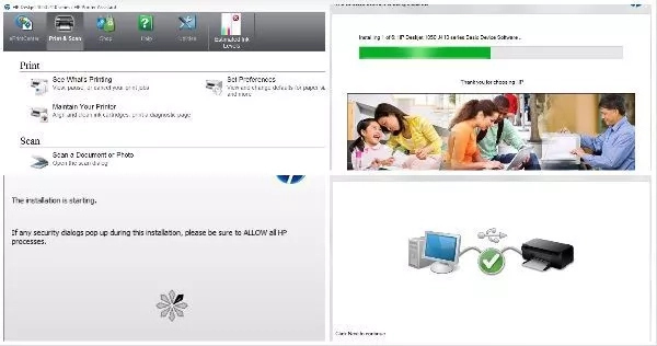 HP deskjet 1050 installation guide step-by-step