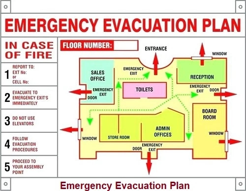 Free Emergency Evacuation Floor Plan Template 5985