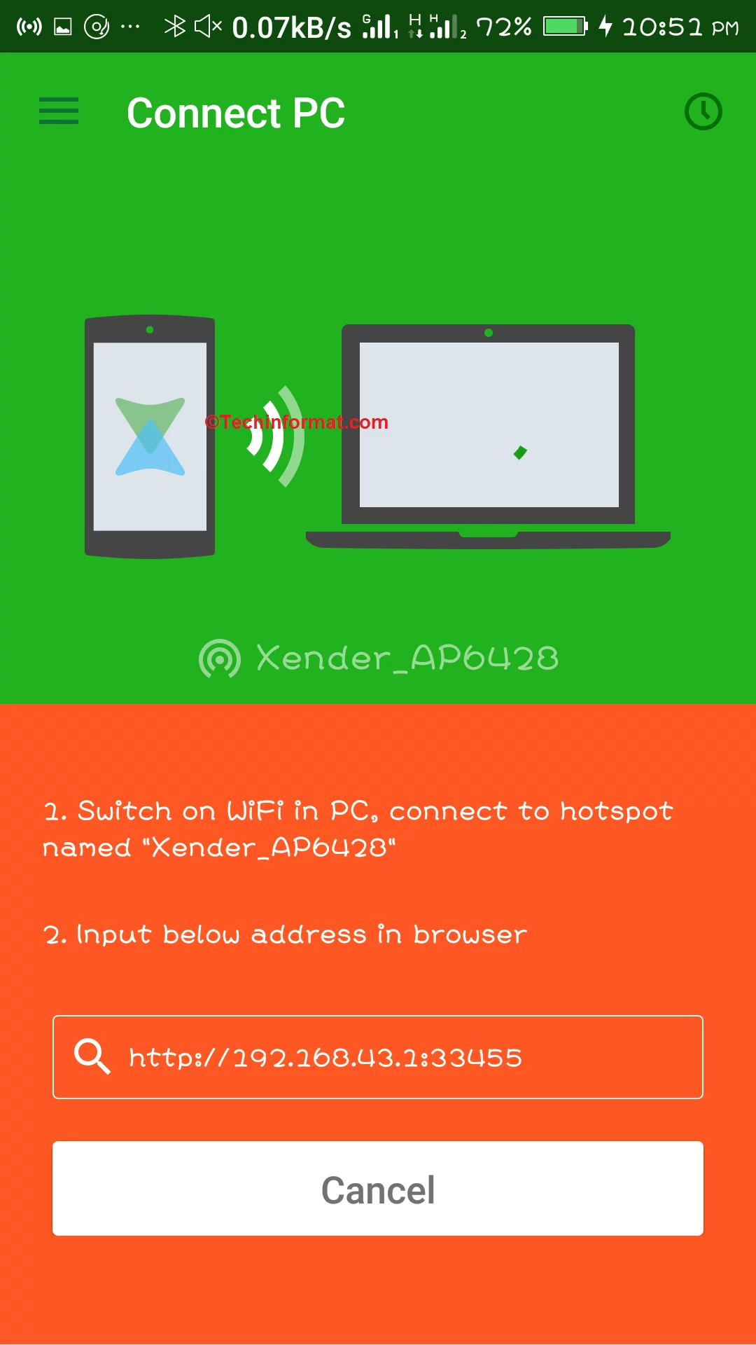 xender connect PC