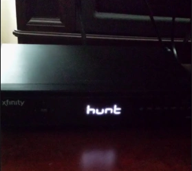 Comcast cable box says hunt