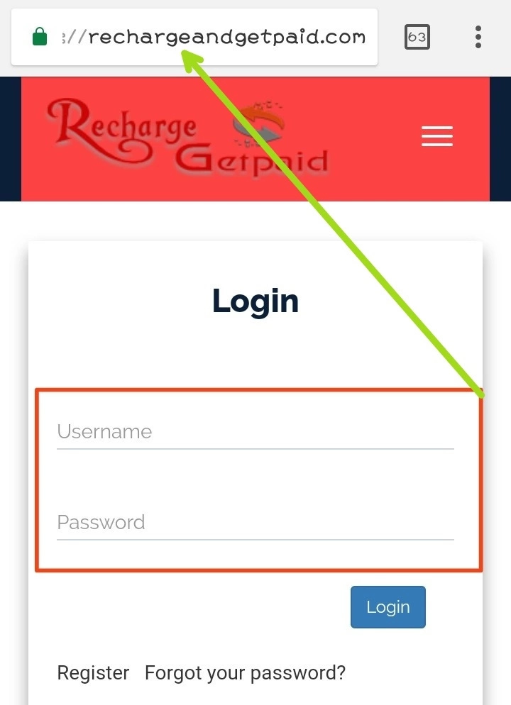 Recharge and get paid login