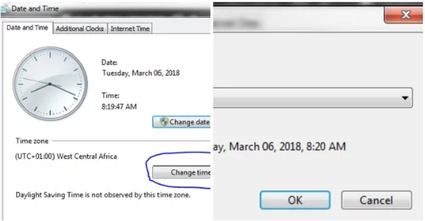 Windows 7 change time zone automatically - How to change time zone