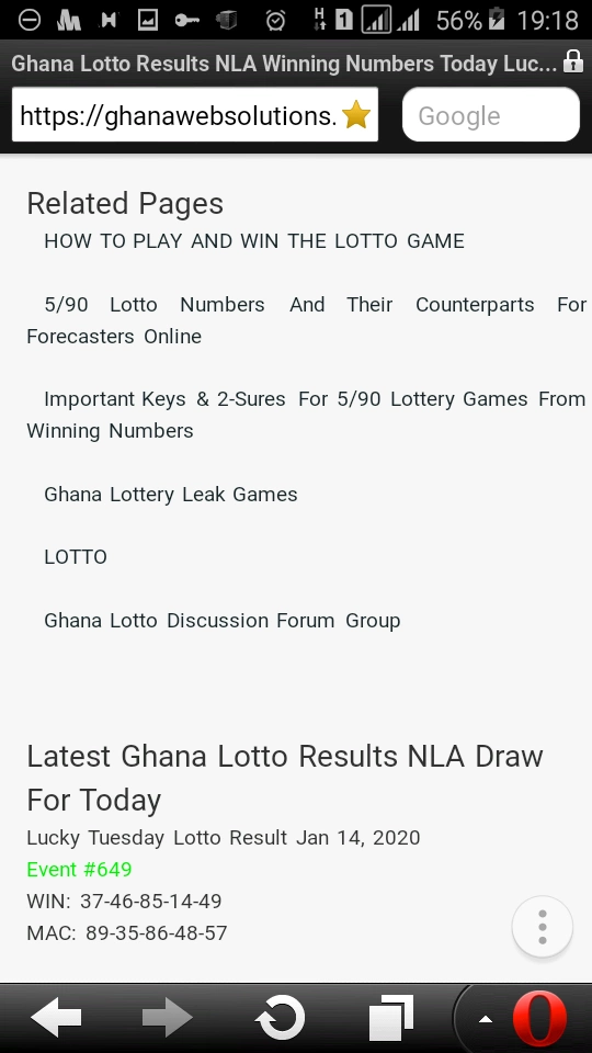 thu lotto results