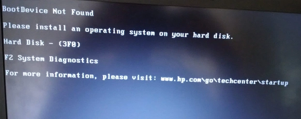 Boot device not found please install an operating system [Fix for HP & other computers]