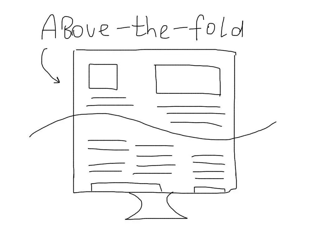 Above the fold