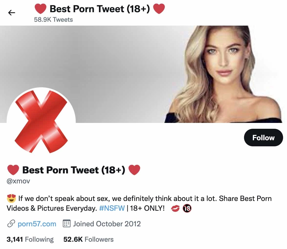 Twitter porn accounts