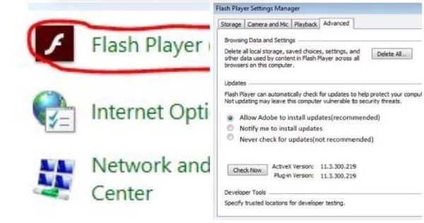 How to disable adobe flash player automatic updates in windows