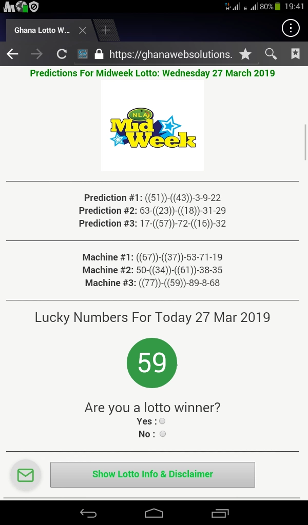 midweek lotto prediction