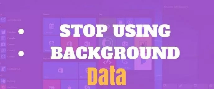 How to stop background data usage in Windows 8
