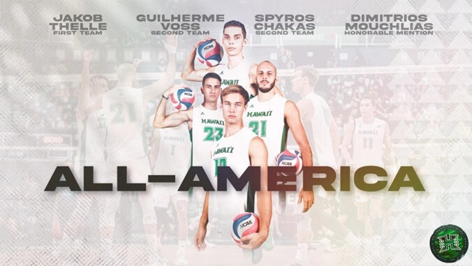 4 Rainbow Warriors named All-Americans