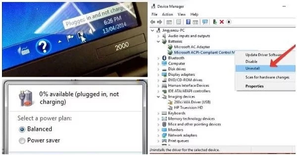 Laptop "Plugged in but not charging" solution