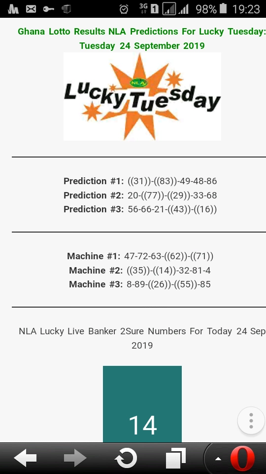 lucky tuesday lotto results today