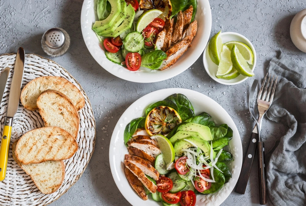 Chicken Salad with Avocado and Olives